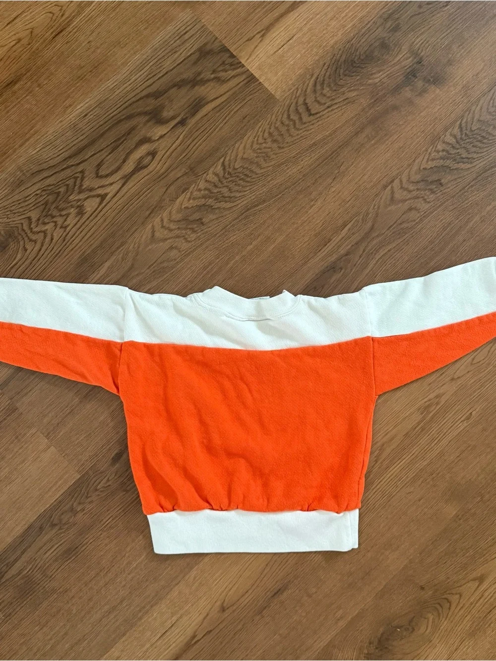 Vintage Broncos Orange & White Kids Sweatshirt